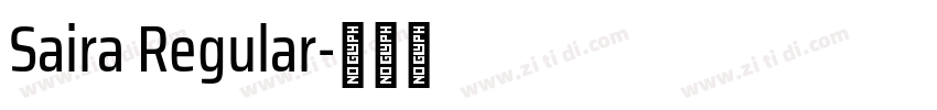 Saira Regular字体转换